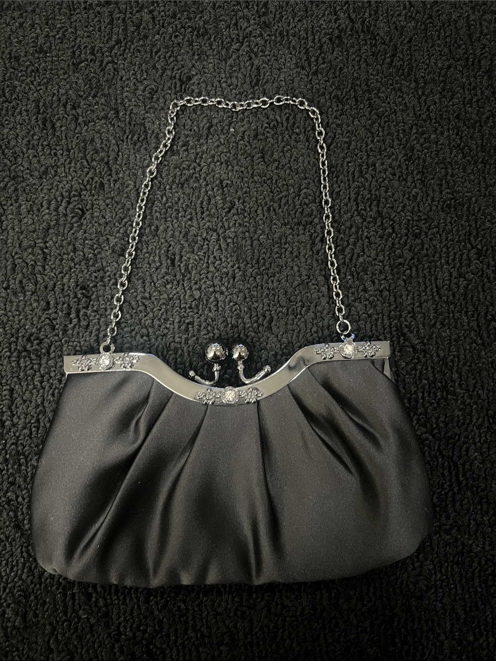Jessica McClintock Evening Satin Shoulder Bag